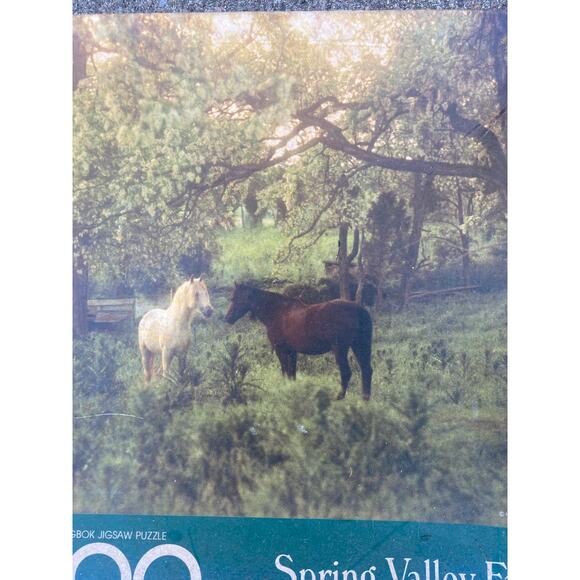 Springbok Spring Valley Farm 1000 Piece Jigsaw Puzzle horses - Picture 2 of 3